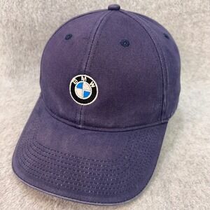 BMW Logo Mens Navy Blue BMW Lifestyle Baseball Hat Adjustable OSFA